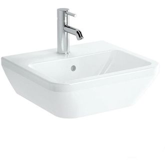 Vitra Integra Lavabo 45x40 cm con foro per rubinetto centrale, Bianco (7047-003-0001)