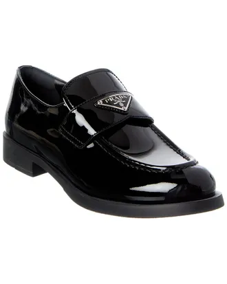 Prada Logo Patent Loafer