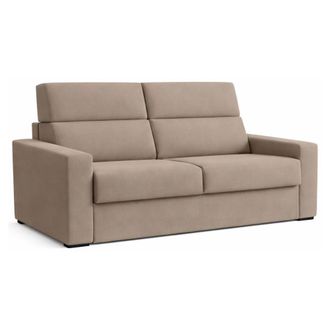 Dmora Sof&aacute; Cama 2 Plazas None, Desenfundable, Almacenaje Hecho En Italia, Apertura Abatible, 180x95 Cm Gris Tortora