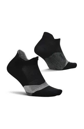 Feetures Elite Light Cushion No Show Tab Athletic Ankle Socks Sport Sock with Targeted Compression in Night Black at Nordstrom, Size Small