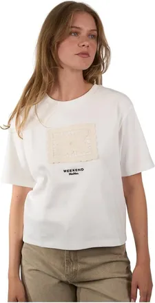Max Mara Tops, Dames, Wit, L, Katoen, Blouses & Shirts