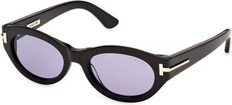 Tom Ford TI0033 01Y Womens Sunglasses Black Size 53
