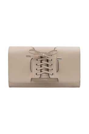 Perrin Paris La Corsette Clutch in Cr&egrave;me /Black at Nordstrom