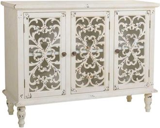 Wanderlust Deco Aparador De Madera Blanco 120x40x91