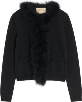 Valentino Garavani Cardigan con decorazione - Nero