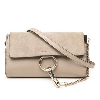 Chlo&eacute; Pre-owned Chloe Mini Calfskin and Suede Faye Chain Crossbody Ladies 2IQSHTZKK5UA19DN