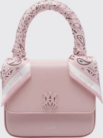 Amiri Mini borsa a mano in pelle con monogram e chiusura a patta