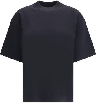 Max Mara Womens Short Sleeve Tshirt Relaxed Fit - Black - Size Small