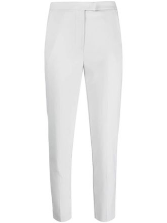 Patrizia Pepe high-waisted cigarette pants - women - Polyester/Spandex/Elastane - 38 - Grey