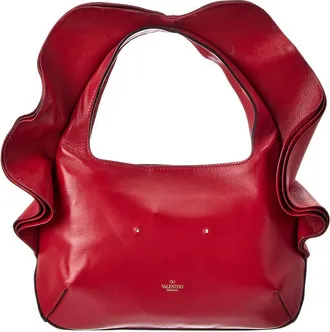 Valentino Atelier Leather Hobo Bag