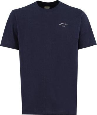 Eleventy T-Shirt - Heren - T-shirts - Blauw - S - Katoen - Tops
