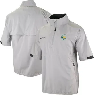 Columbia Mens Columbia Gray WM Phoenix Open Big Shot Omni-Wick Short Sleeve Half-Zip Windbreaker Jacket at Nordstrom, Size Medium