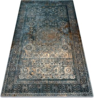 RugsX Rugsx - Tappeto Di Lana Omega Mamluk Vintage, Rosetta Blu Scuro Blue 170x235 Cm