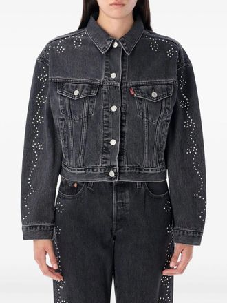Levi's Shrunken 90s no Pleat Bejeweled Trucker