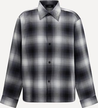 Amiri Oversized flannel Shirt Male XL