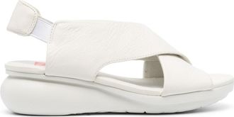 Camper Oruga chunky sandals - women - Calf Leather/Fabric/Rubber - 37 - White