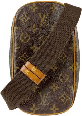 Louis Vuitton Brown Monogram Monogram Pochette Sling Bag (Pre-Owned)