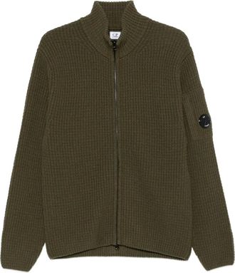 C.P. Company Cardigan con logo - Verde