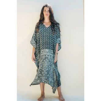 Sun Child Long Caftan El Matador in Black at Nordstrom