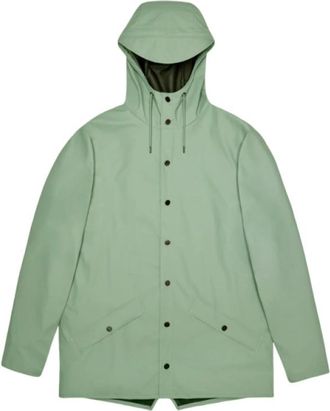 Rains Jacket - unisex - Regenjassen - Groen - S - Leer - Jassen