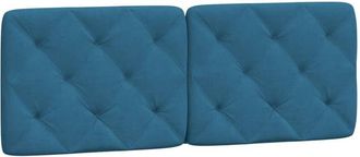 vidaXL Cabecero De Cama Acolchado Terciopelo Azul 120 Cm Vidaxl