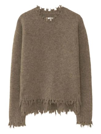 Lauren Manoogian Trui met franje afwerking - Bruin