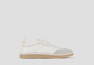 Alexander Smith Thames Woman in white leather and grey suede