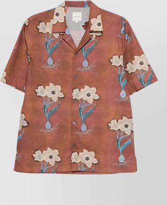Paul Smith camp collar floral short sleeve shirt