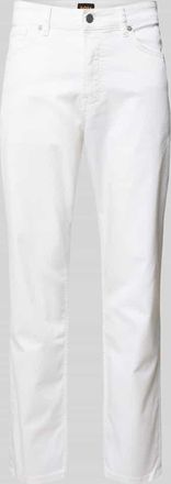 Boss Orange by Hugo Boss BOSS Orange Regular Fit Jeans aus Baumwoll-Mix Modell MAINE in Weiss, Gr&ouml;&szlig;e 30/32