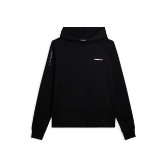 Freddy Felpa con cappuccio in jersey e stampe trasparenti