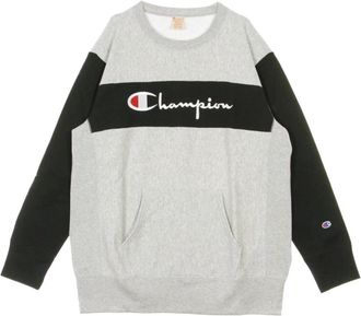 Champion Kleur Blok Kangoeroezak Sweatshirt - Heren - Sweatshirts - Grijs - S - Hoodies & sweatvesten