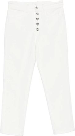 Dondup Koons Jeans - Dames - Cropped Jeans - Wit - W27 - Denim - Jeans