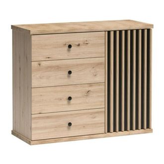 Mirjan24 C&oacute;moda Venmava 104, Con Cajones Y Puertas, N&uacute;mero De Cajones: 4, 85x102x41cm