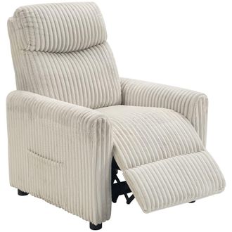 HOMCOM Sill&oacute;n relax reclinable 73x86x100 cm crema