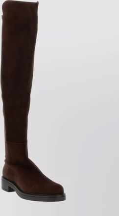 Stuart Weitzman over-the-knee block heel round toe boots