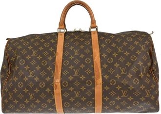 Louis Vuitton Pre-owned Weekend Bags, female, Brown, Size: ONE SIZE Pre-owned Keepall Travel Bag