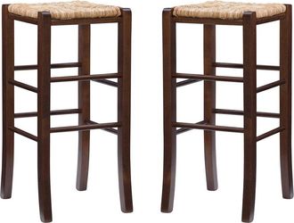 Linon Set Of 2 Gianna Backless Barstools