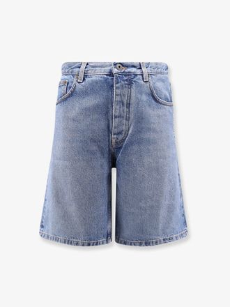 Off-white Bermuda Half Arrow in denim - OFF WHITE - gender_Man