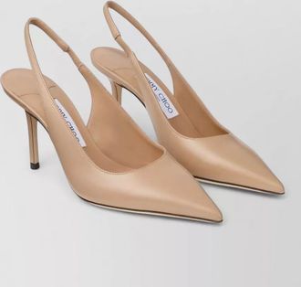 Jimmy Choo London love leather slingback pumps 85mm heel
