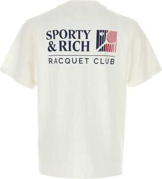 Sporty & Rich Mens T-Shirt White Cotton