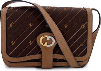 Gucci Pre-owned Womens Vintage Cloth Shoulder Bag - Brown Cotton - One Size