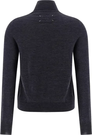 Maison Margiela Wool Turtleneck Sweater - Gray