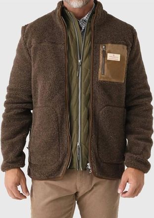Amundsen & Scott Hero Wool Fleece Jacket In Cowboy