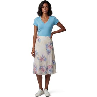 Lords of Harlech Exotic Floral Womens Midi Skirt in Exotic Floral Natural at Nordstrom, Size 12