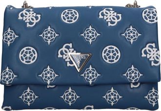 Guess Faux Leren Tas - Dames - Schoudertassen - Blauw - ONE Size - Leer - Tassen