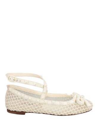 Valentino Rockstud Mesh Ballet Flats