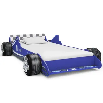 vidaXL Letto Bambini Ad Auto Da Corsa 90x200 Cm Blu - Vidaxl