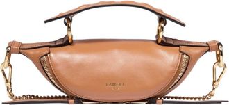 Lancel Mini Sac S Origami - Dames - Handtassen - Bruin - ONE Size - Leer - Tassen