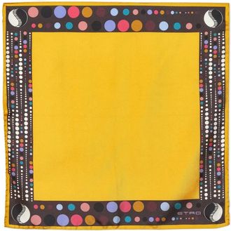 Etro Foulard a pois in seta - Giallo