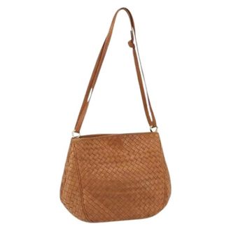 Bottega Veneta Pre-owned Shoulder Bags, female, Brown, Size: ONE SIZE Pre-owned Vintage Shoulder Bag